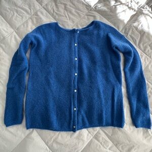 Sezane Gaspard Cardigan Azure Blue - Size XXS